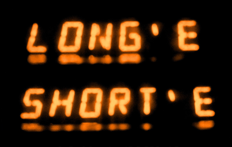 LONG E, short e - Unlike A Machine